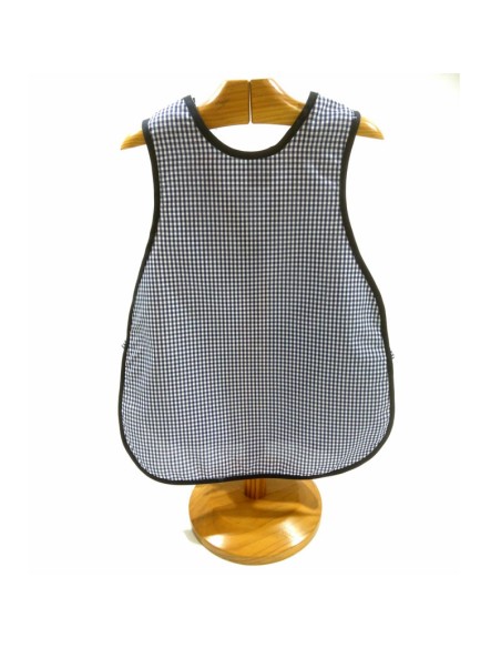 Comprar Bata escolar sin mangas Vichy azul marino Comprar Bata escolar sin mangas Vichy azul marino