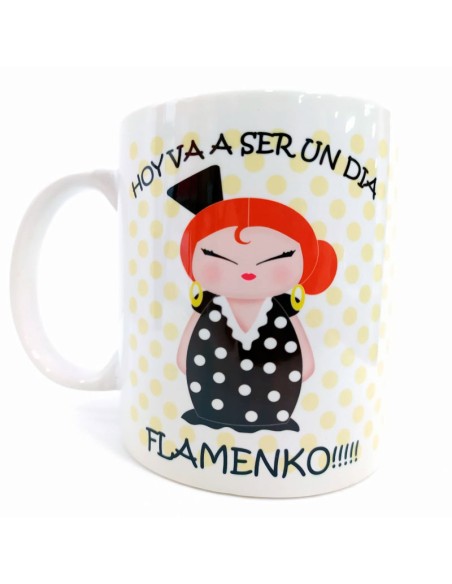 Comprar taza de desayuno Flamenca azul, marca Flamenkish ® FMK201224