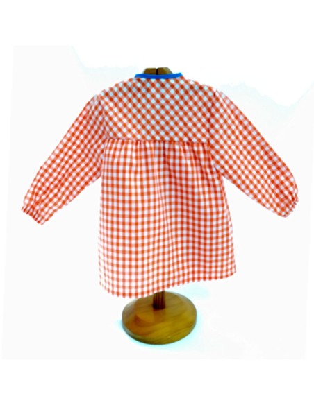 Comprar Bata infantil naranja con botones Jirafa