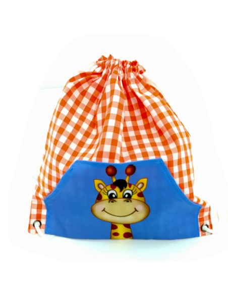 Comprar Saquito Mochila infantil para el almuerzo Jirafa
