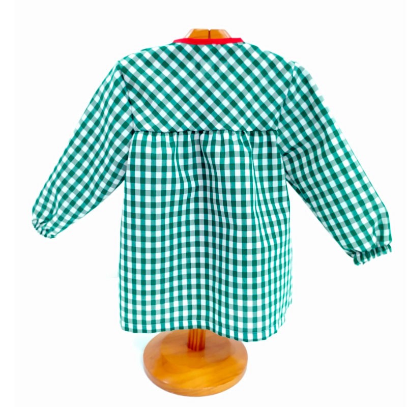 Comprar Bata infantil verde con botones y dibujo de un Patito
