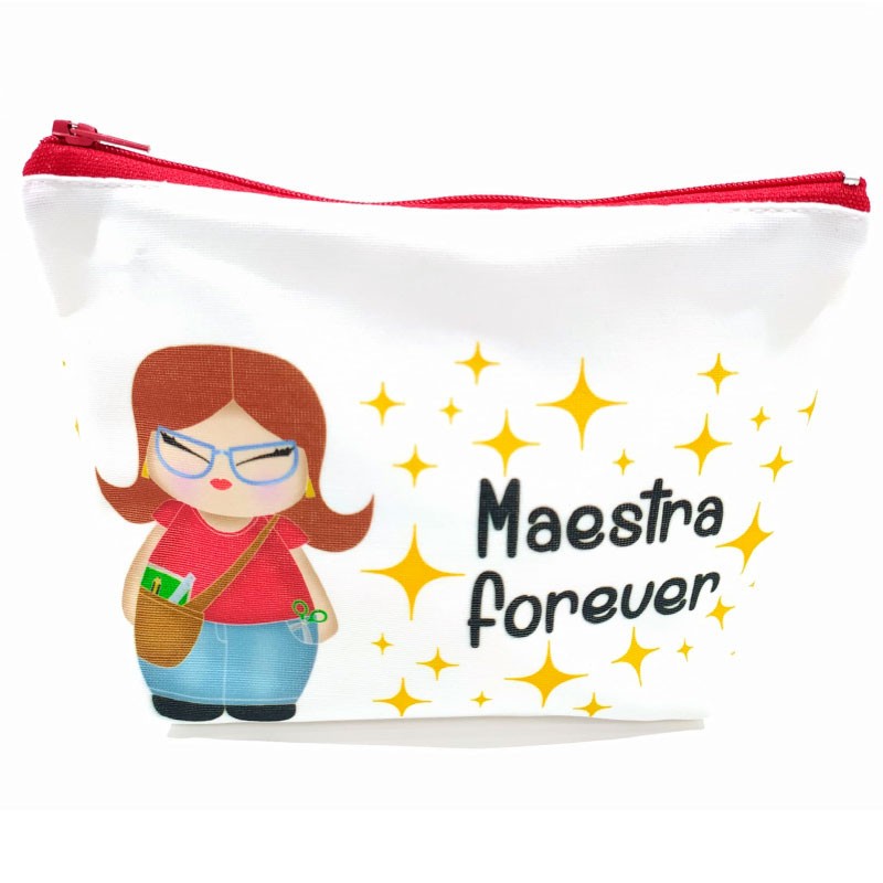 Regalo para maestras, incluye bolso, neceser y block de notas