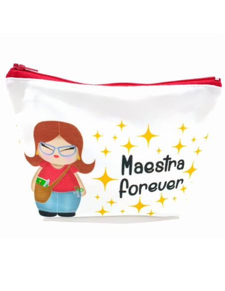 Regalo para maestras, incluye bolso, neceser y block de notas