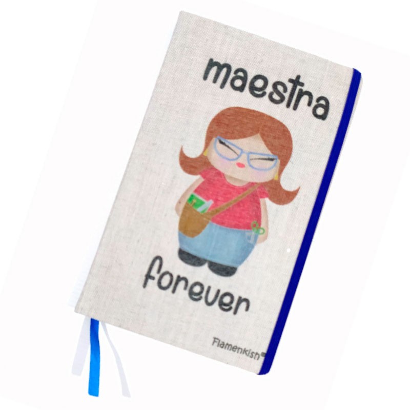 Regalo para maestras, incluye bolso, neceser y block de notas