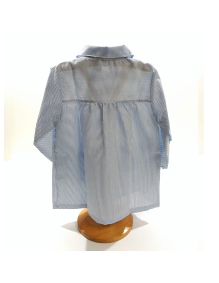 Comprar Bata escolar básica color azul celeste