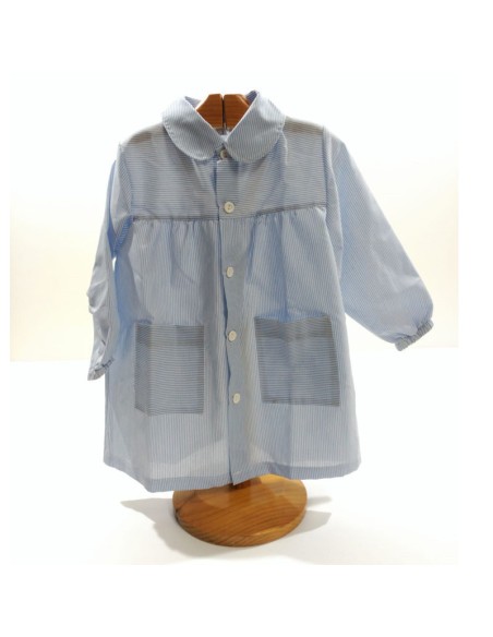 Comprar Bata escolar básica color azul celeste