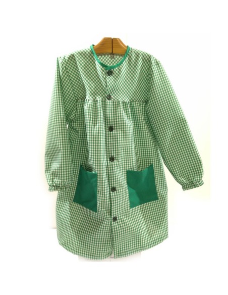 Comprar Bata escolar verde Vivo Cuello