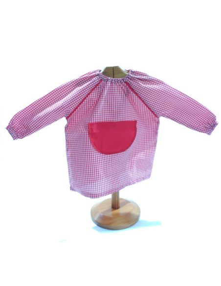 Comprar Bata escolar saco color rojo