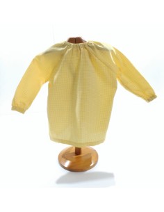 Comprar Bata escolar saco color amarillo 2