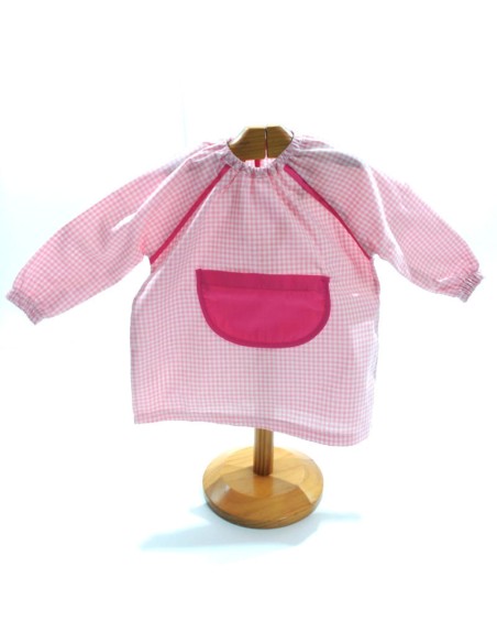 Comprar Bata escolar saco color rosa