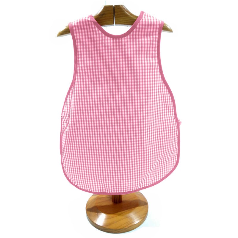 Comprar Bata escolar sin mangas Vichy rosa