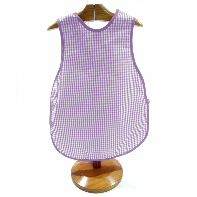 Comprar Bata escolar sin mangas Vichy lila