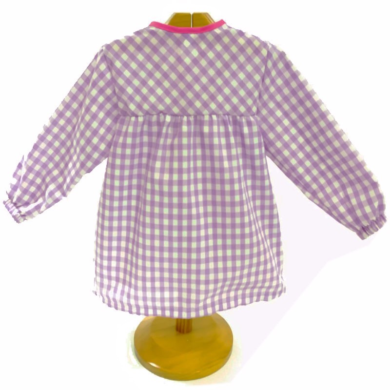 Comprar Bata infantil lila con botones y dibujo espacial