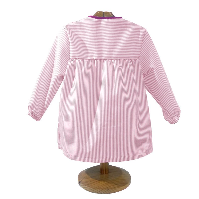 Comprar Bata infantil rosa con botones y dibujo de niña astronauta