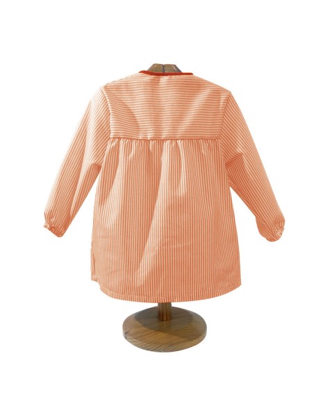 Comprar Bata infantil naranja con botones y dibujo de un niño astronauta