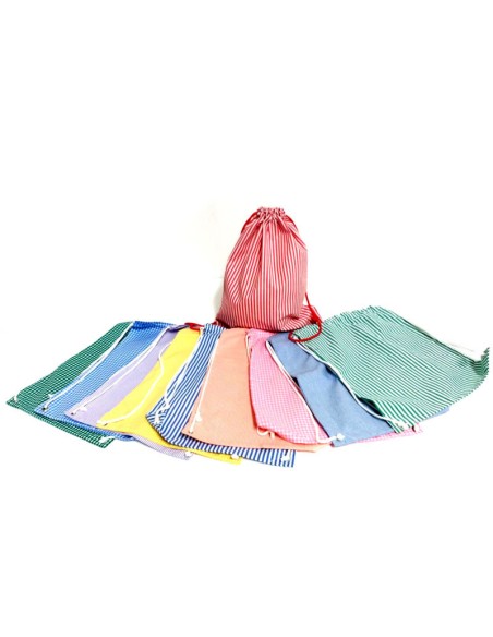 Comprar Mochila para muda estampada de rayas azul marino