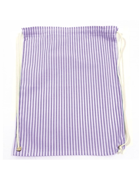 Comprar Mochila para muda estampada de rayas lila Comprar Mochila para muda estampada de rayas lila