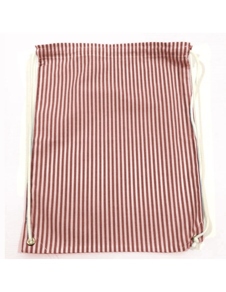 Comprar Mochila para muda estampada de rayas rojas Comprar Mochila para muda estampada de rayas rojas