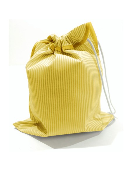 Comprar Saquito escolar rayas amarillas para la merienda