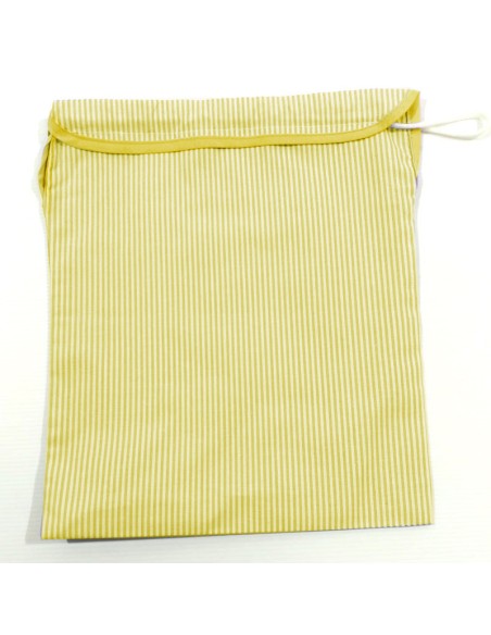 Comprar Saquito escolar rayas amarillas para la merienda