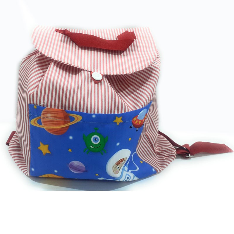 Mochila saco infantil cohetes - Mochila lavable artesanal – Patadekoala