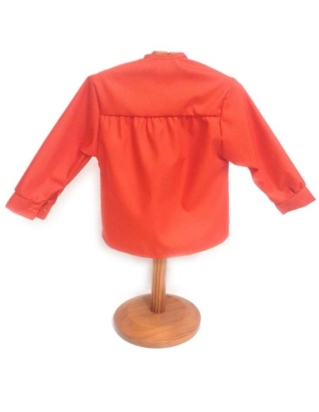 Comprar Blusón peñista color naranja butano