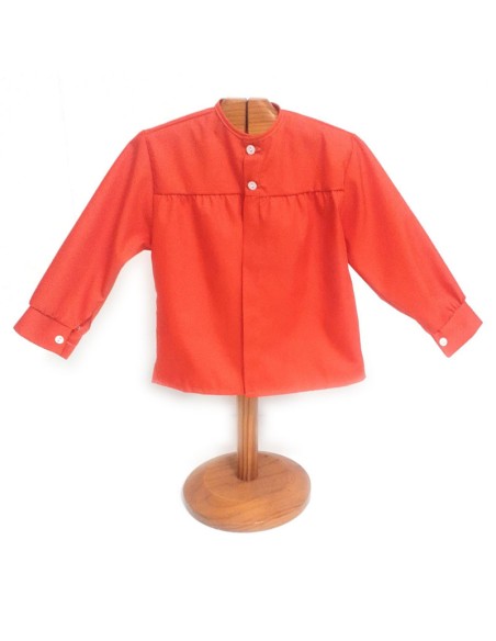 Comprar Blusón peñista color naranja butano