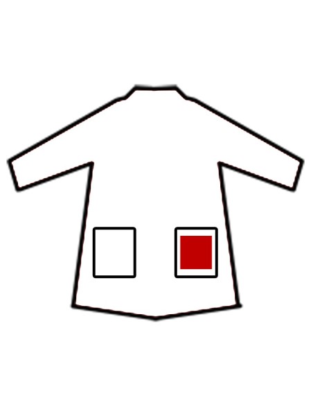 Comprar Estampación batas escolares 2 bolsillos