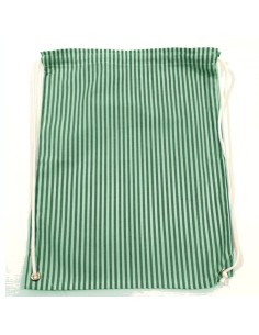 Comprar Mochila para muda estampada de rayas verdes