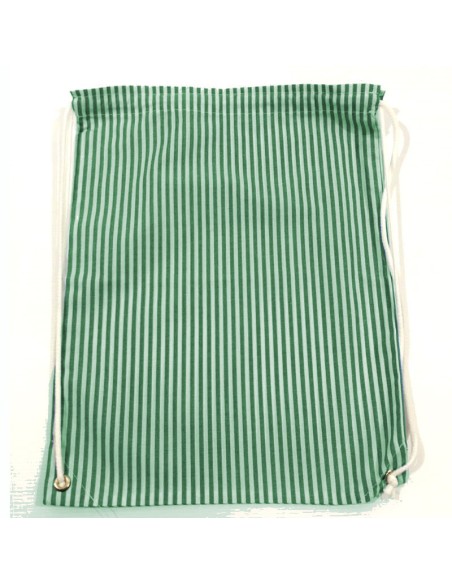 Comprar Mochila para muda estampada de rayas verdes Comprar Mochila para muda estampada de rayas verdes