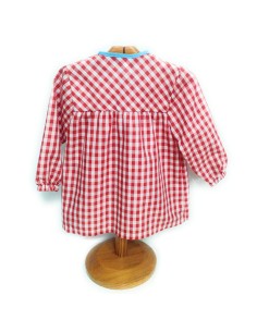 Comprar Bata infantil roja con botones Dinosaurio 2