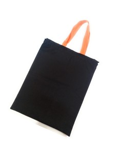 Comprar Bolsa para muda negra con asas naranjas