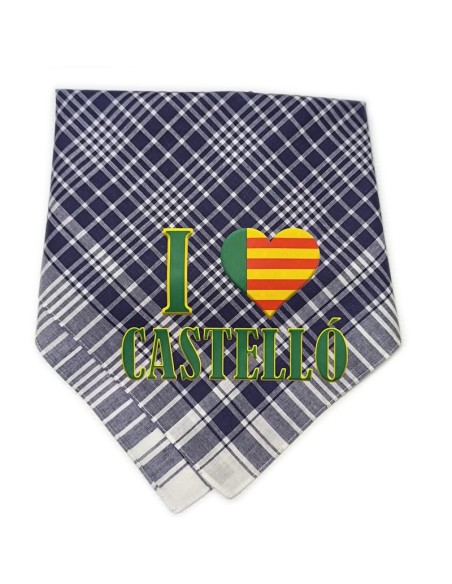 Comprar Pañuelo de cuadros I Love Castelló