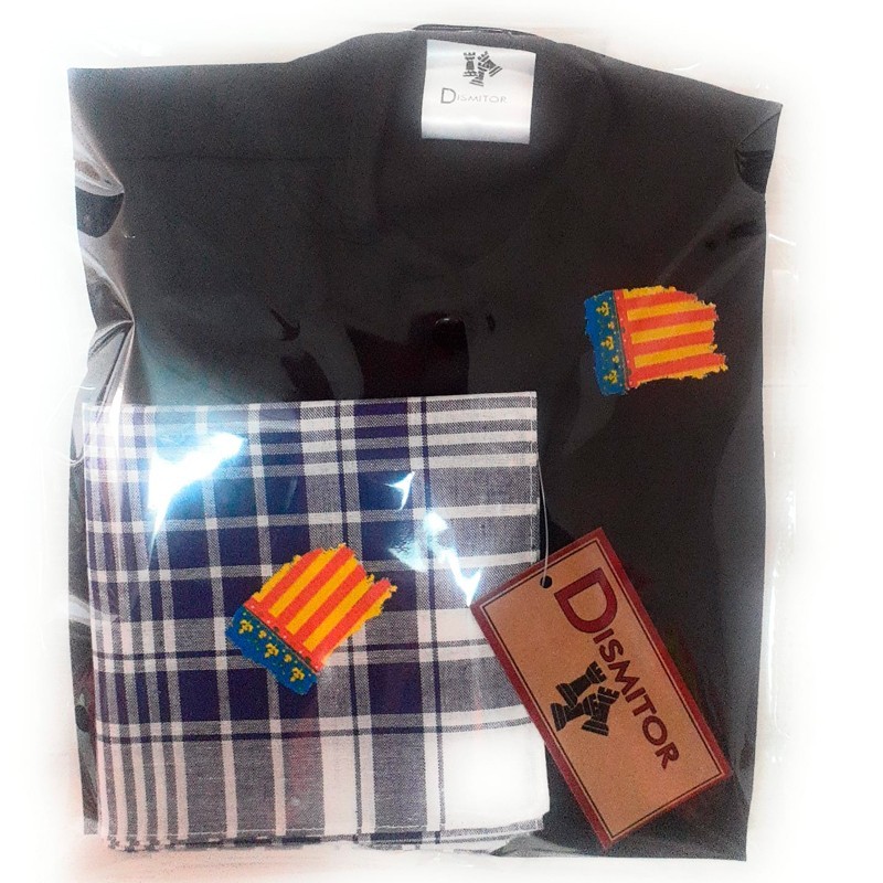 Comprar blusón fallero + pañuelo con bandera de Valencia