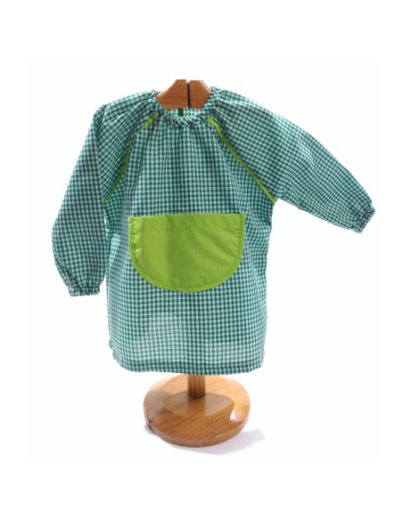 Comprar Bata escolar saco color verde