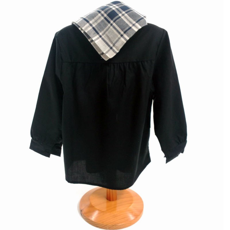 Comprar blusón negro + pañuelo cuadros para niño para fiestas de Alicante