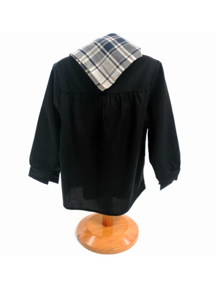 Comprar blusón negro + pañuelo cuadros para niño para fiestas de Alicante Comprar blusón negro + pañuelo cuadros para niño para fiestas de Alicante