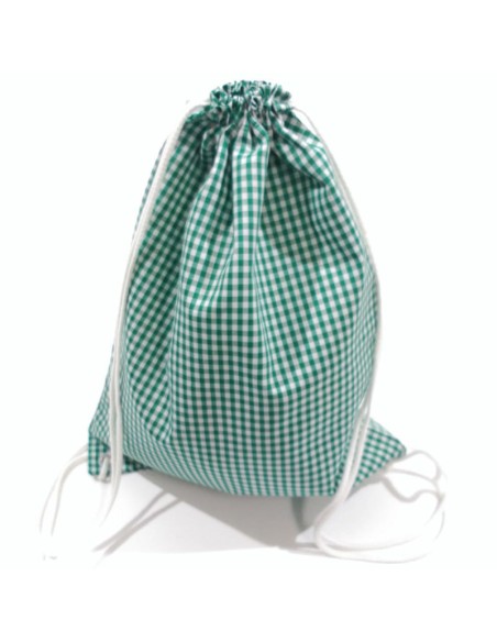 Comprar Mochila para muda estampada de cuadros verdes Comprar Mochila para muda estampada de cuadros verdes