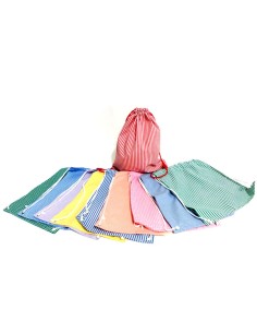 Comprar Mochila para muda estampada de cuadros verdes 2