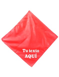 Pañuelo rojo personalizado...